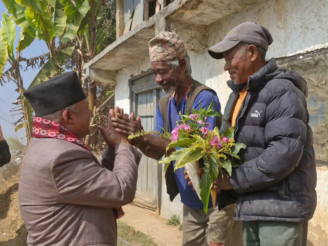 एमाले  उम्मेदवार सरेश नेपाललाई ठोकर्पा र कालिकामा भव्य स्वागत