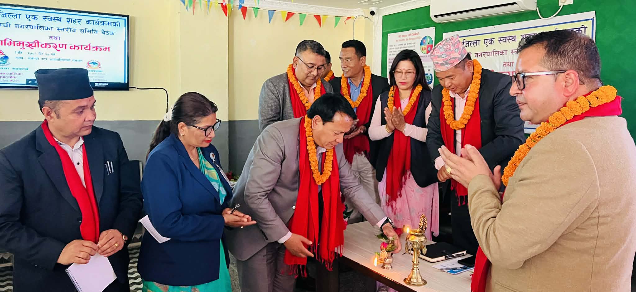 मेलम्चीमा ‘स्वस्थ शहर’ अभियान, प्रदेश सरकारको स्वास्थ्य केन्द्रित विकास