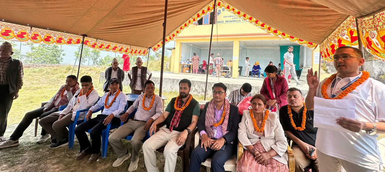 एकीकृत जनस्वास्थ्य तथा पोषण प्रवर्द्धन अभियान अन्तर्गत  बलेफी –४ मा स्वास्थ्य शिविर